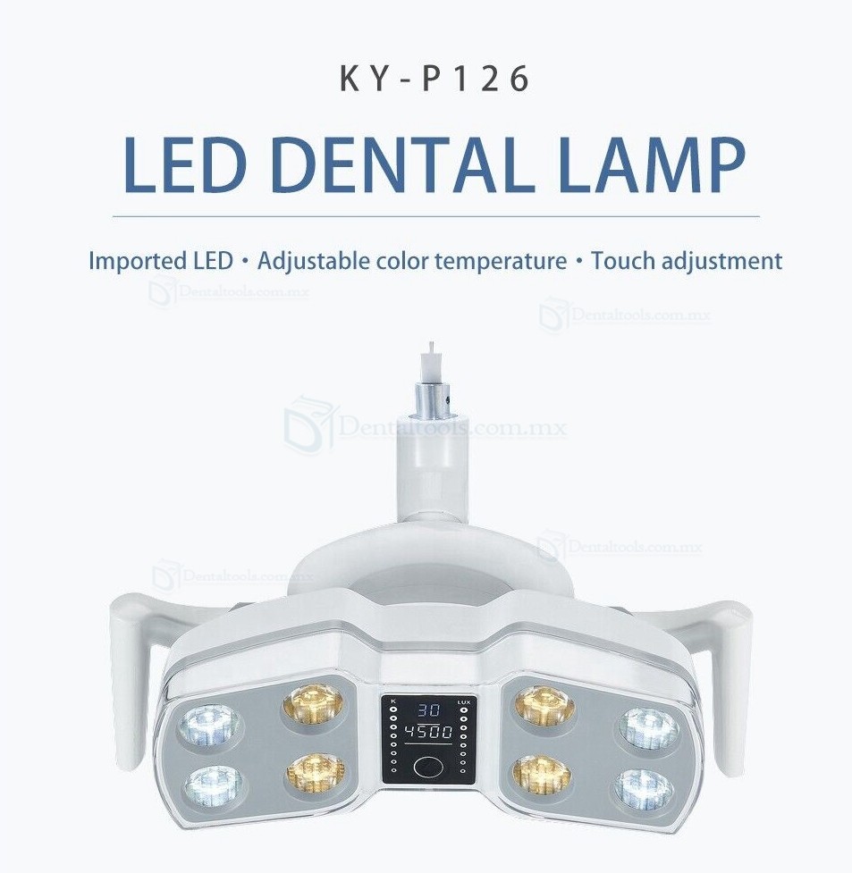 Lámpara de inducción de luz para cirugía dental LED sin sombras lámpara quirúrgica de 8 bombillas KY-P126